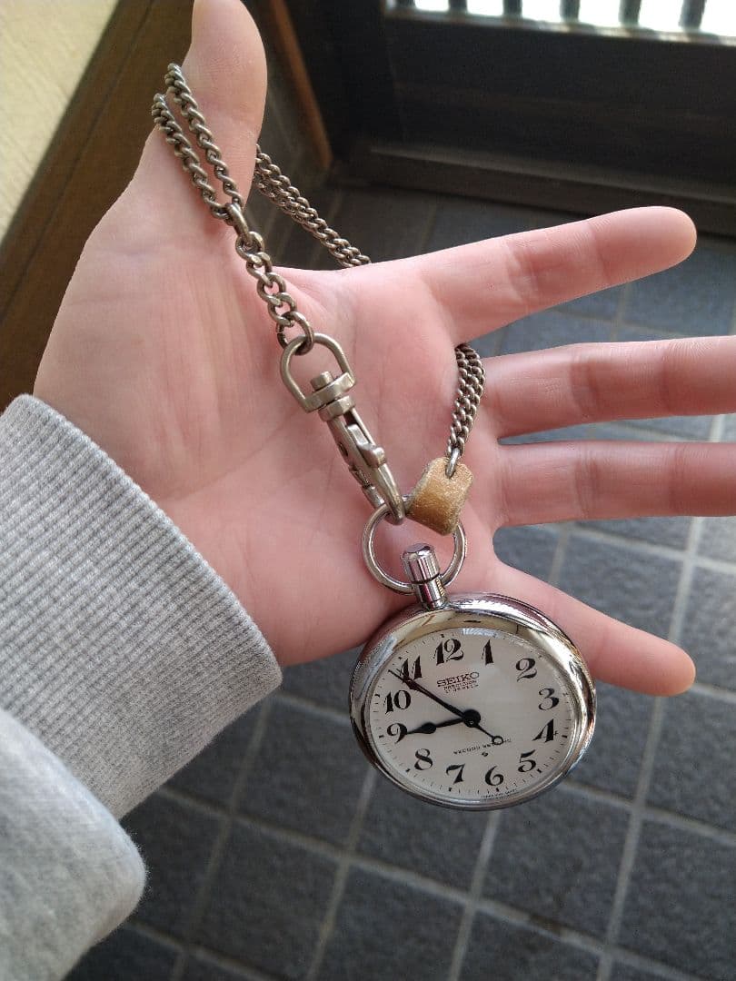 SEIKO 懐中時計 昭和52年製 手巻き 鉄道時計　レトロ　希少　レア