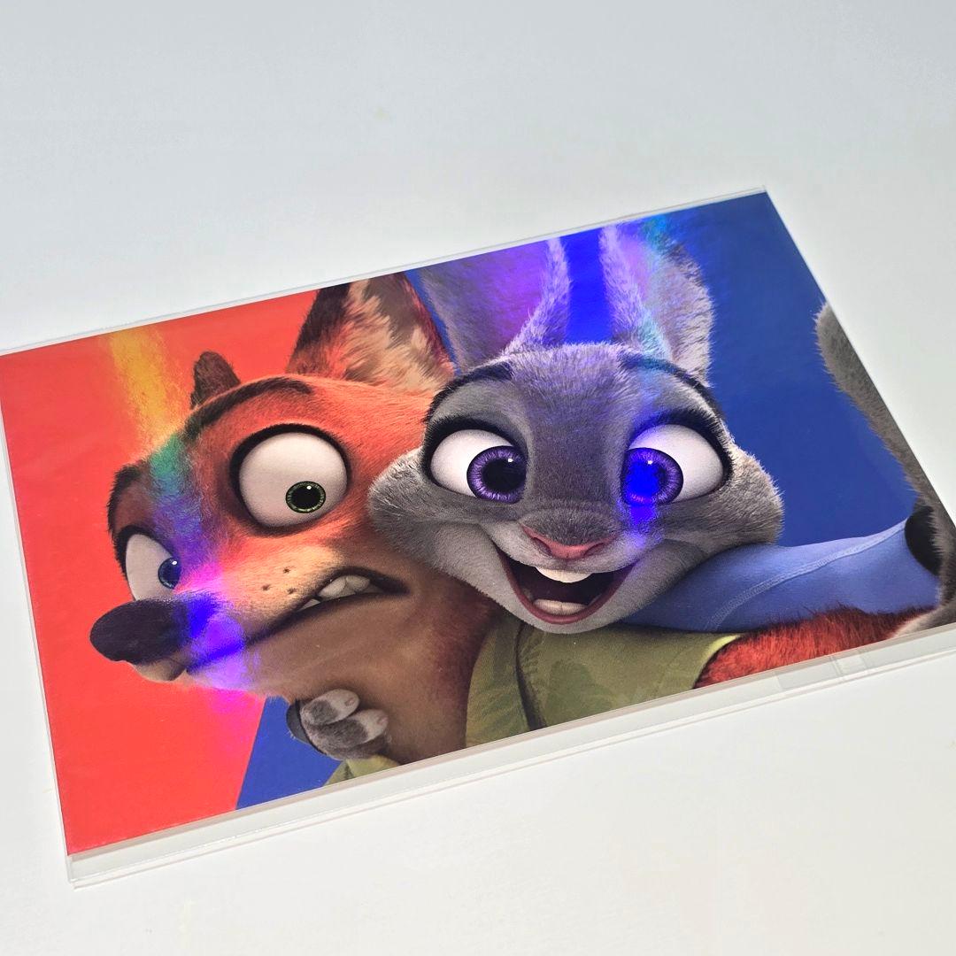 韓国限定 ズートピア ポップアップ ポストカード 証明写真 4カットステッカー