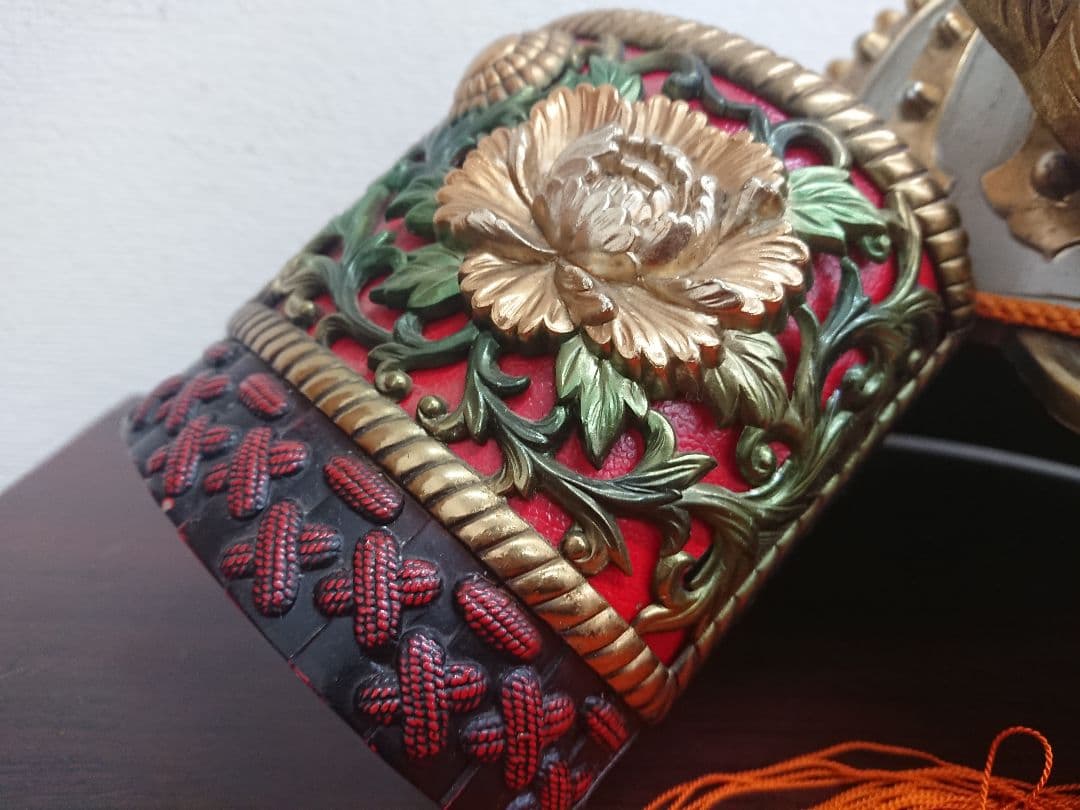 H1 牡丹獅子星兜 兜飾 観音様 Japanese Helmet Kabuto