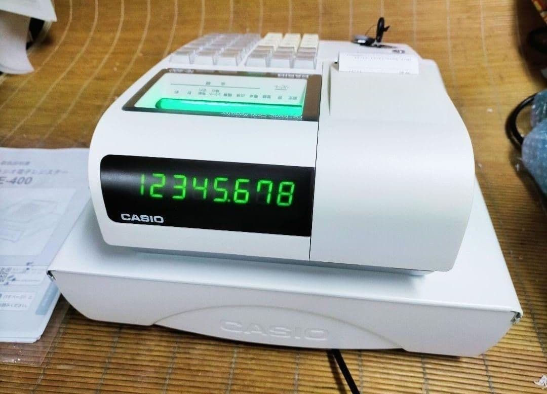 カシオレジスター　TE-400　フル設定無料　PC連携売上管理　131313