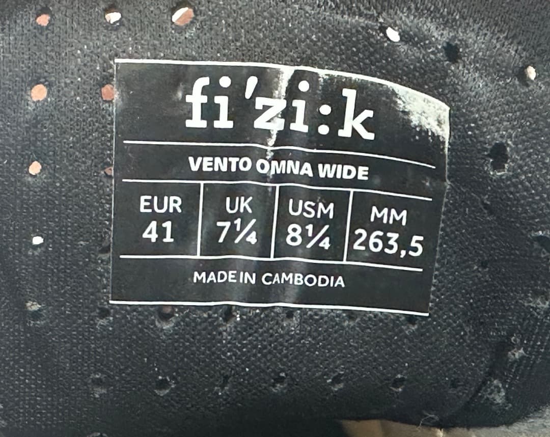 ロードバイクシューズ fizik VENTO OMNA WIDE 26.5cm