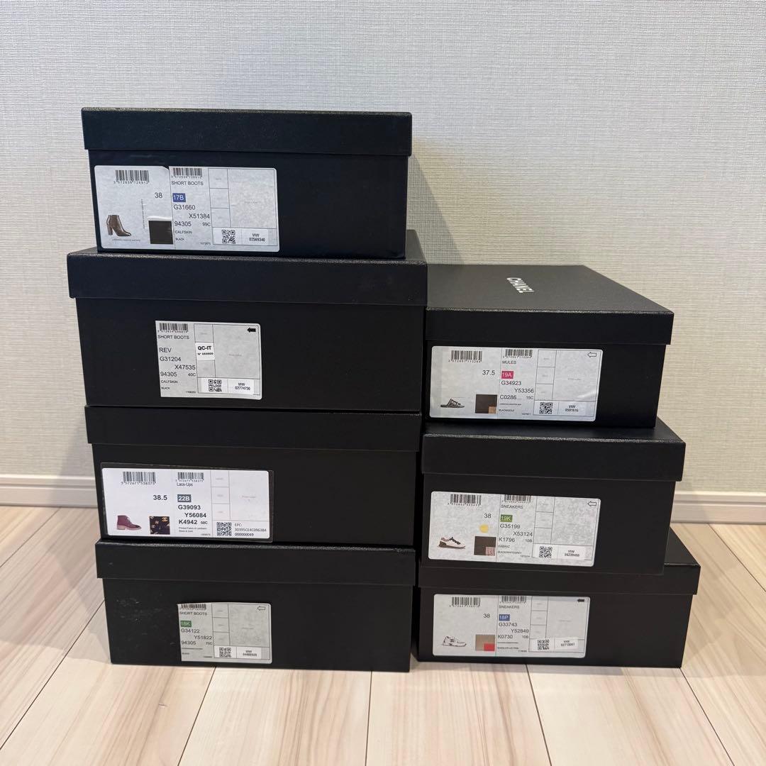 CHANEL スニーカー ブーツ 空箱7個セット