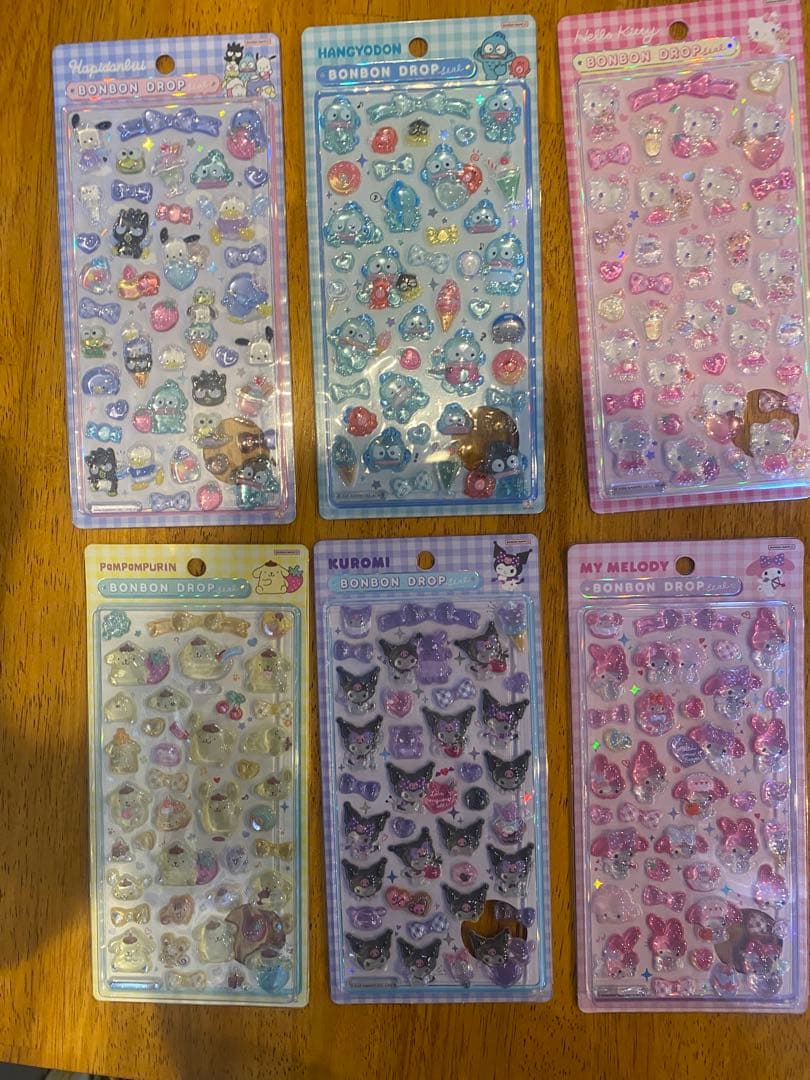 【正規品】サンリオボンボンドロップシール　第2弾 6枚セット