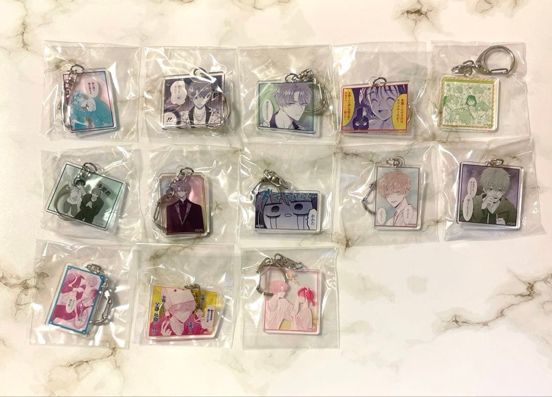 多聞くん今どっち！？ 漫福ガチャ マグネット アクリルキーホルダー 20点セット