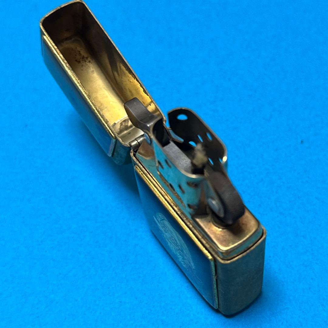 新品ビンテージ ZIPPO 天狗ブラスー貼り 1994年型