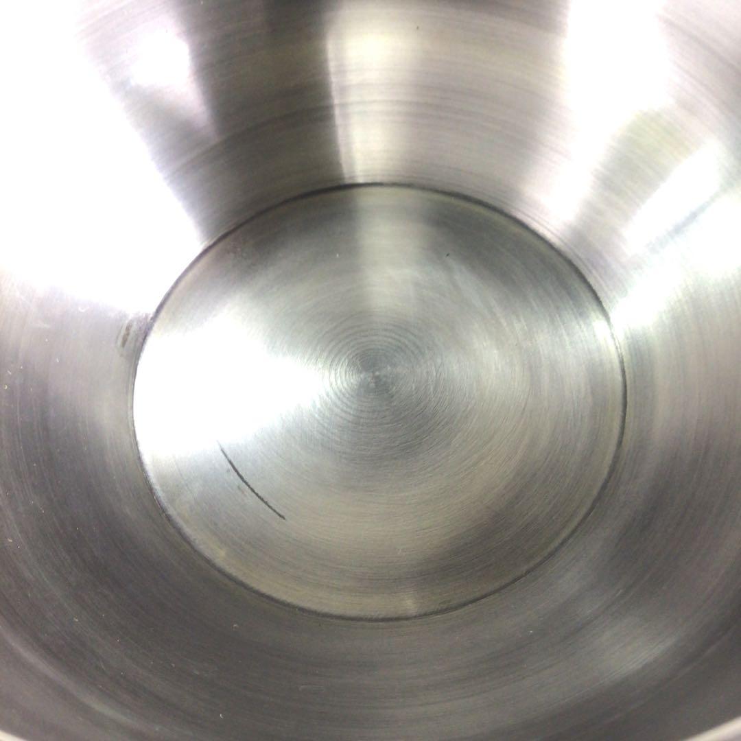 Ｒ５６６　建水　金属製『金谷宗林造』『瓔珞彫』『茶こぼし』　共箱　茶道具