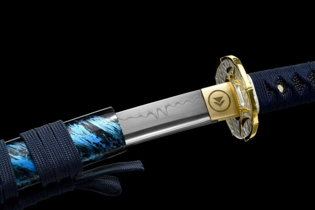 【青の妖姫】古兵器 武具 刀装具 日本刀　模造刀 居合刀 武士道 鑑賞用 美術刀