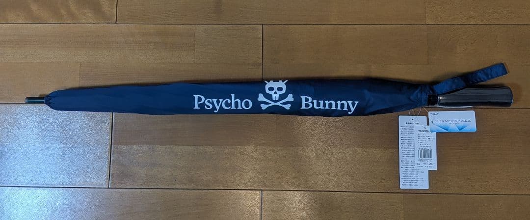 【新品】サイコバニー Psycho Bunny アンブレラ 傘晴雨兼用UV加工