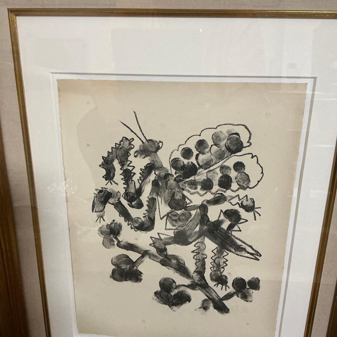 ピカソ　リトグラフ　カマキリ