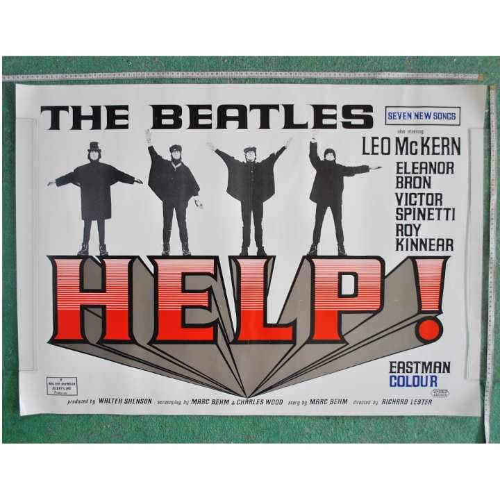 HELP!/BEATLES/オリジナル・ポスター/1965年英国映画/ビートルズ