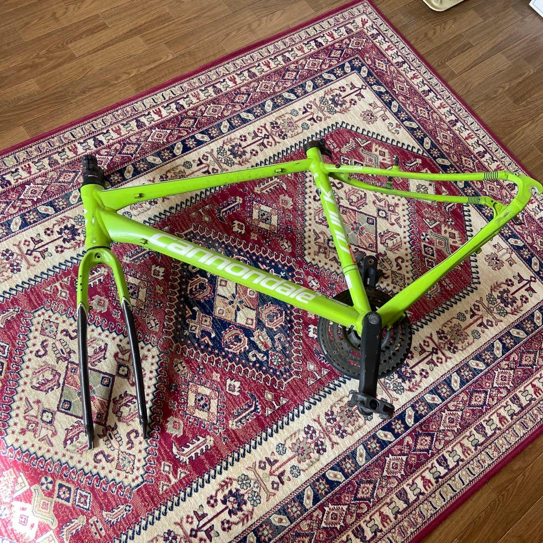 Cannondale グリーン ロードバイクフレーム　キャノンデール