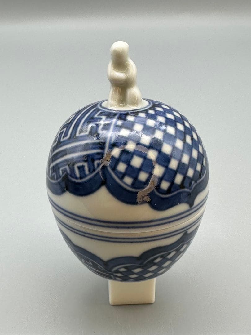 茶道具　香合　三浦竹泉　祥瑞豆人形