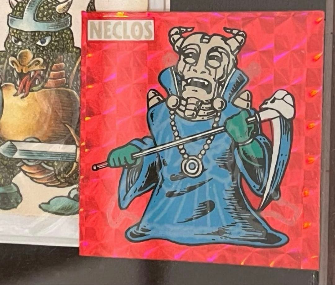 ネクロスの要塞 非売品 店頭用販促パネル 謎のネクロスシール ビックリマン風