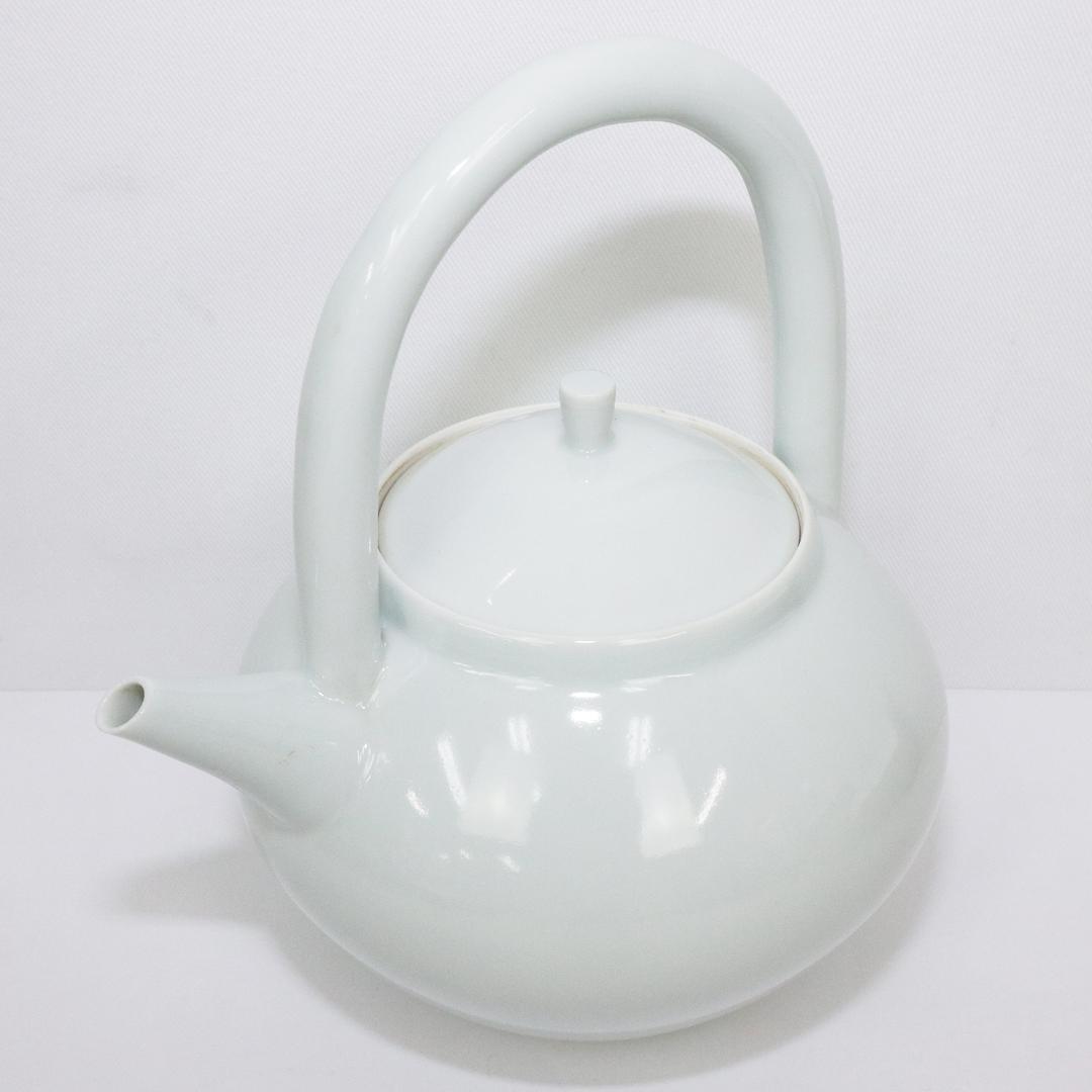 村田亀水造 白磁 急須 煎茶道具