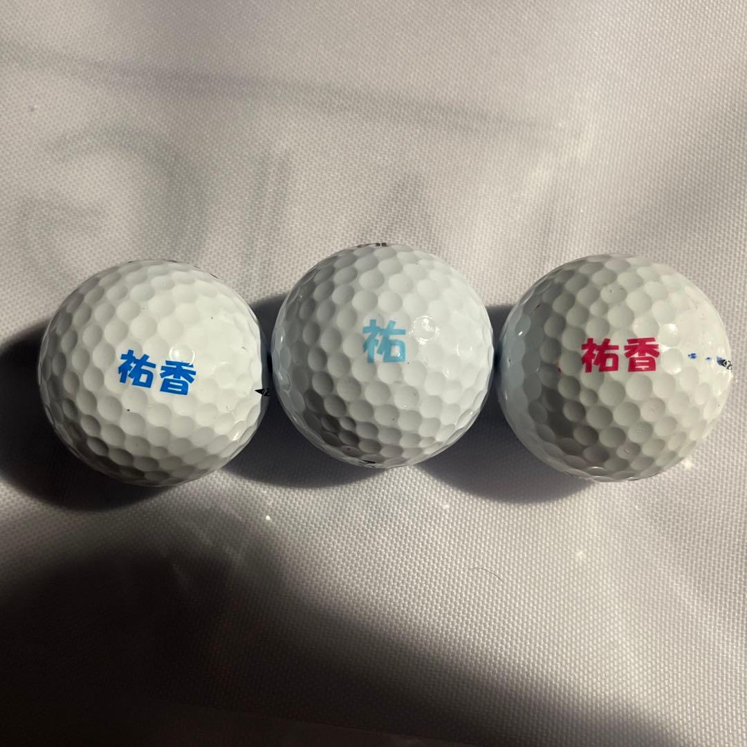ゴルフネームボール　女子プロ　サイン