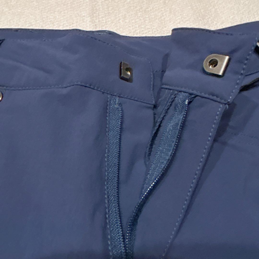 紺　ネイビー　パンツ はっ水 ストレッチ ゴルフ　スポーツ レディース　S