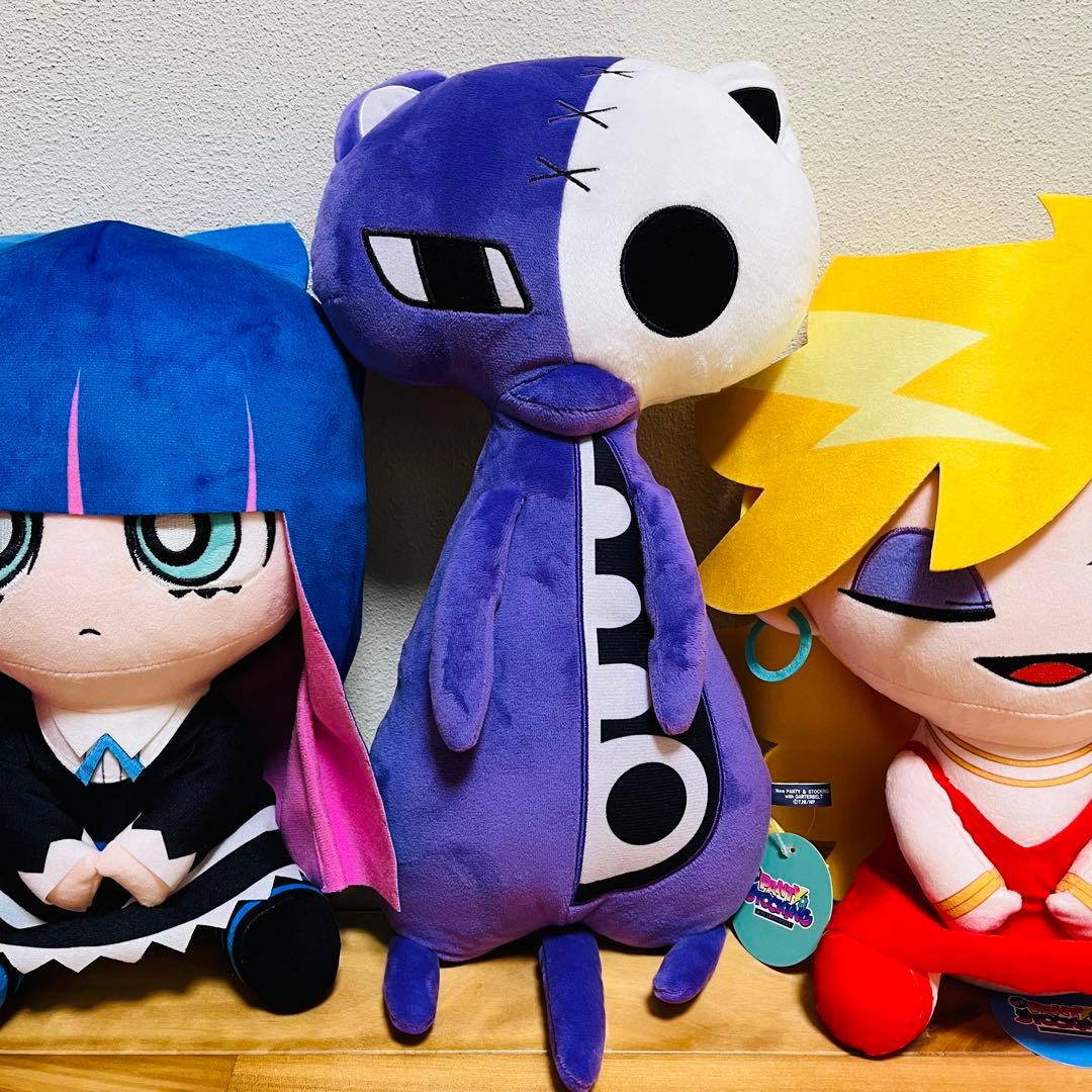 NEWパンティ&ストッキングwithガーターベルト　GiGO　ぬいぐるみ　計３点