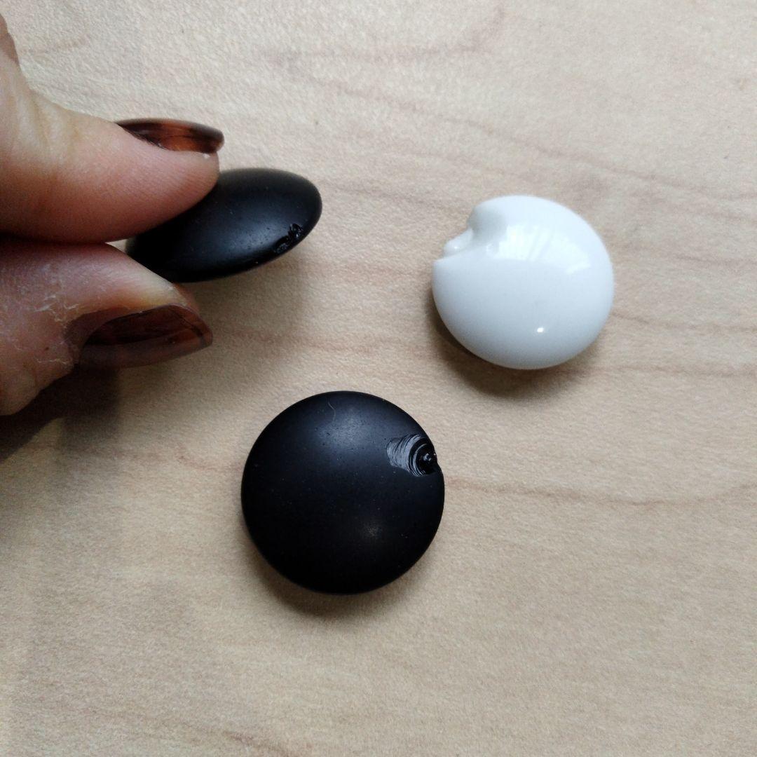 9 囲碁　碁石　日向特製　本蛤碁石　那智黒碁石　34号　練習用