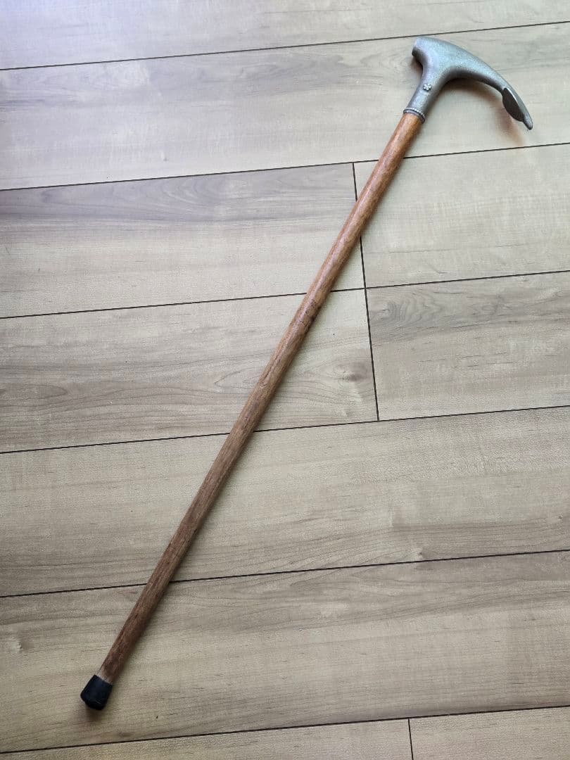 希少　日本海軍　傷痍軍人杖　日名子実三作