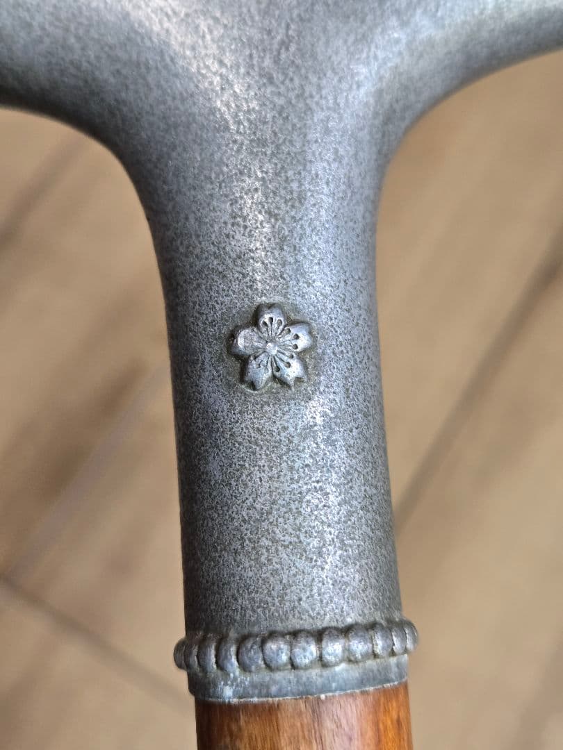 希少　日本海軍　傷痍軍人杖　日名子実三作