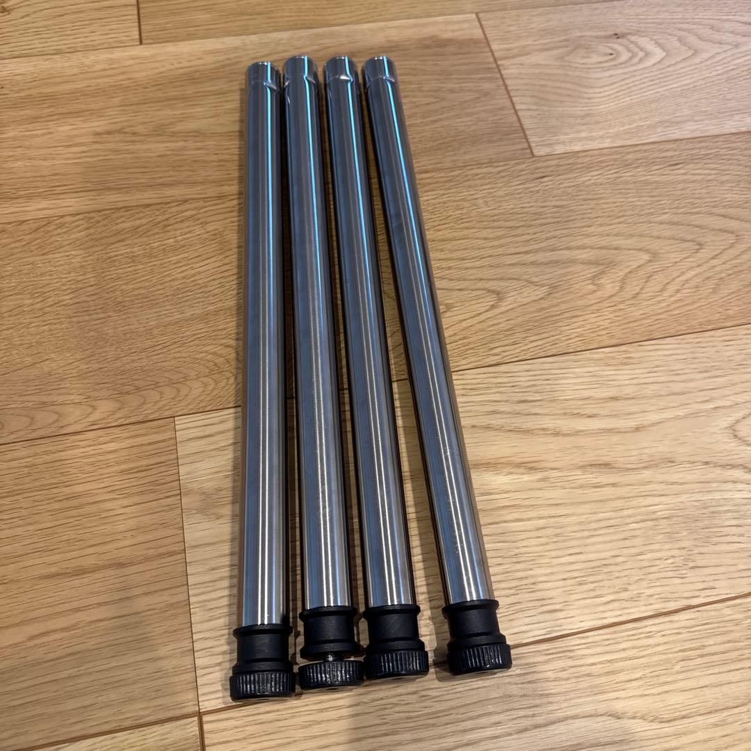 (さすらいのメカニックさん専用)IGTロング400脚4本ウッドテーブルW竹セット