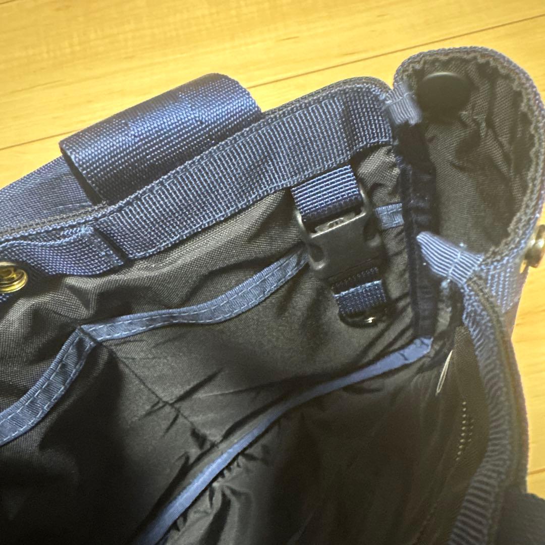 美品☆ブリーフィングバック　ネイビー