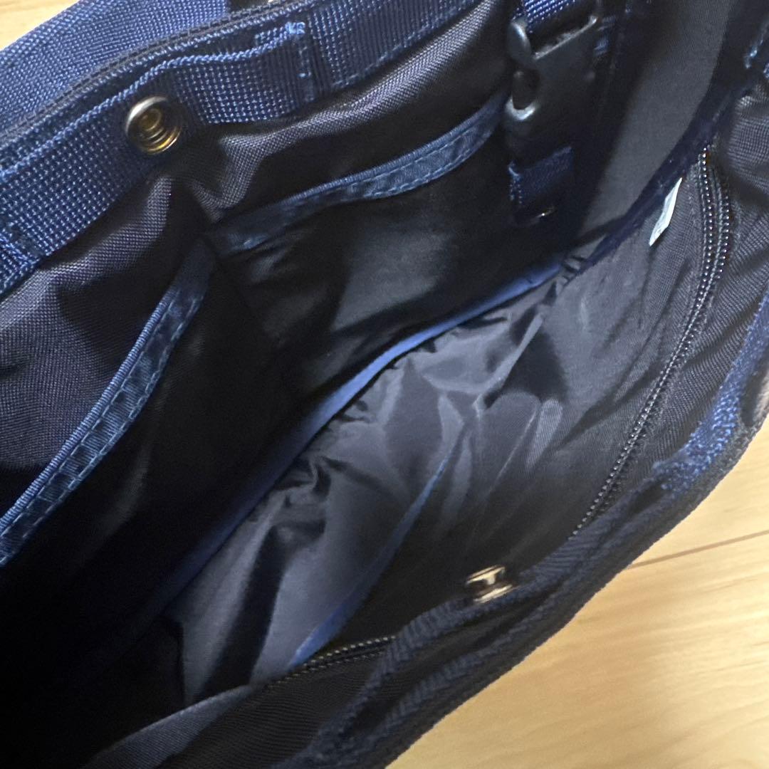 美品☆ブリーフィングバック　ネイビー