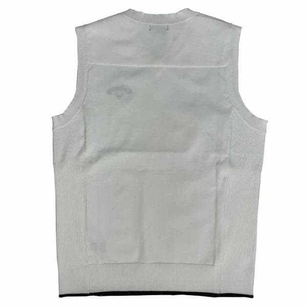 キャロウェイC23119100メンズベスト　ホワイト 　LLサイズ