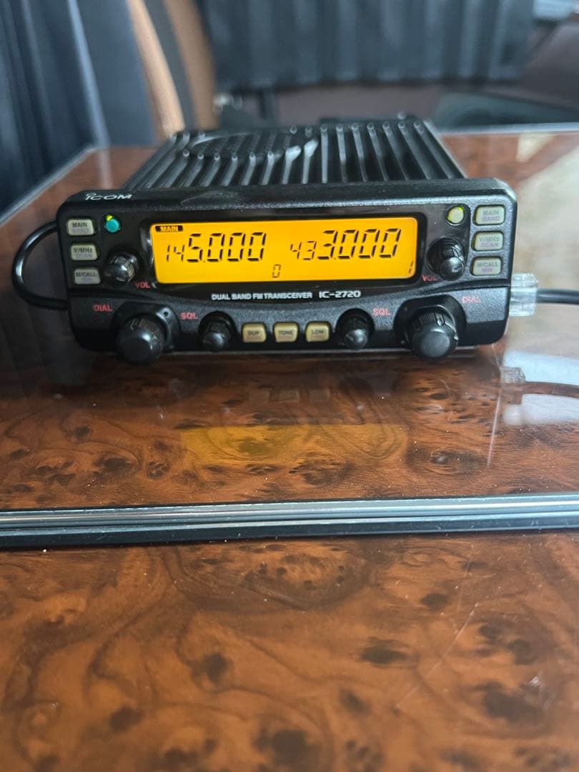 Icom IC-2720D フレキシブルマイク、DC DCアマチュア無線ジャンク