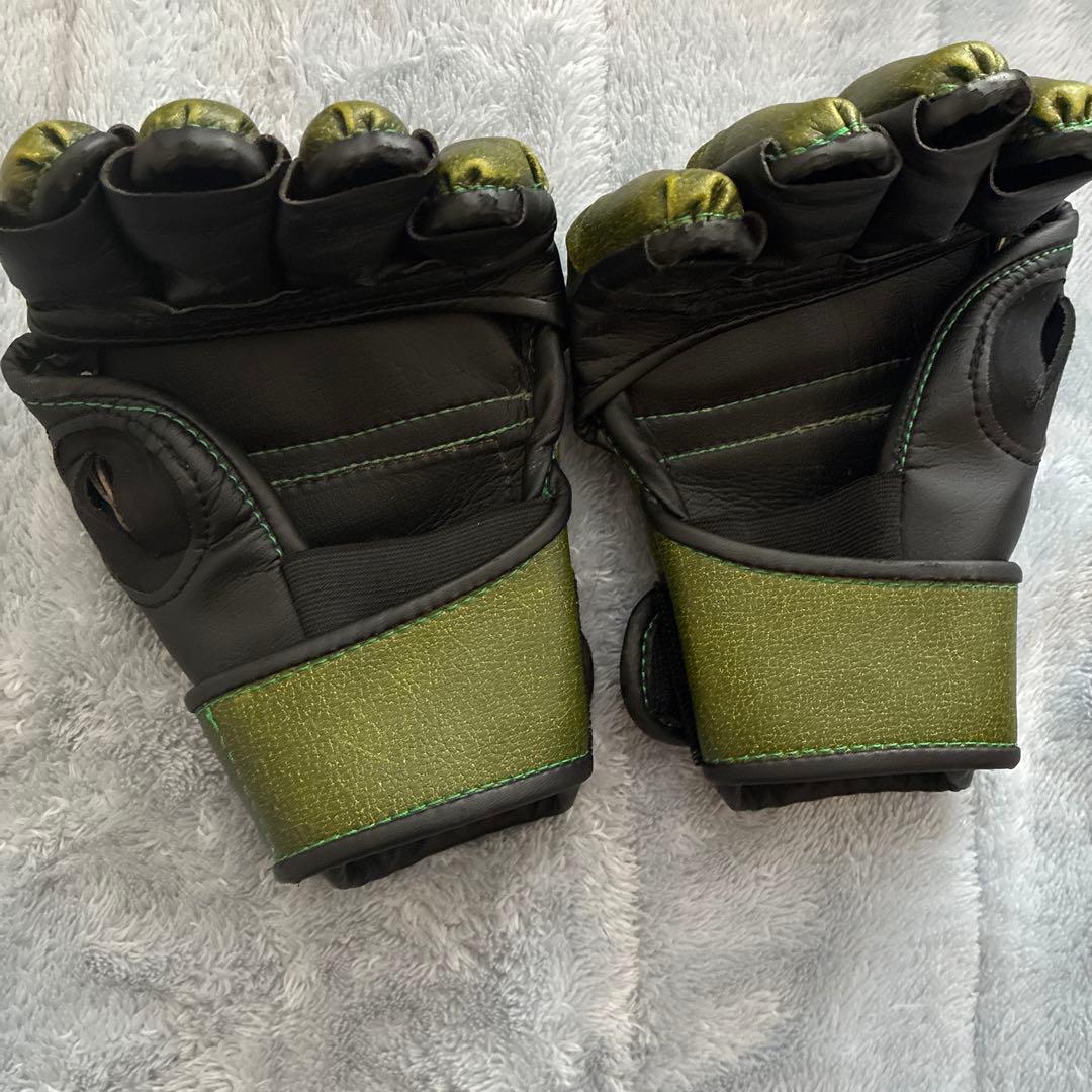 RIZIN ISAMI オープンフィンガーグローブ 緑