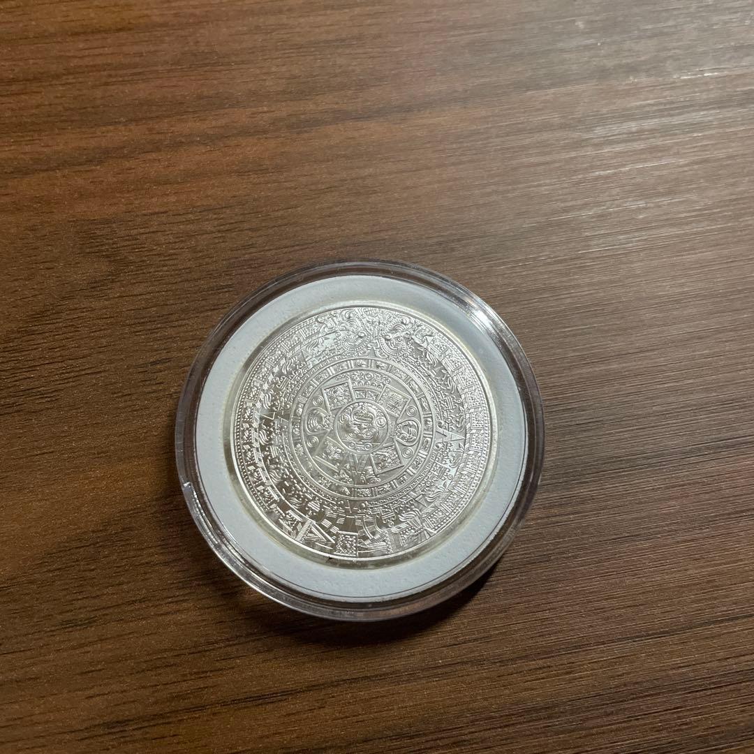 アメリカ「アステカ暦」純銀 1オンス銀貨 メダル