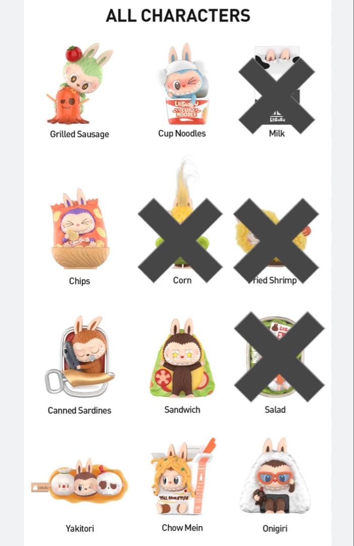 ポップマート　wacky mart labubu ラブブフィギュア8点セット