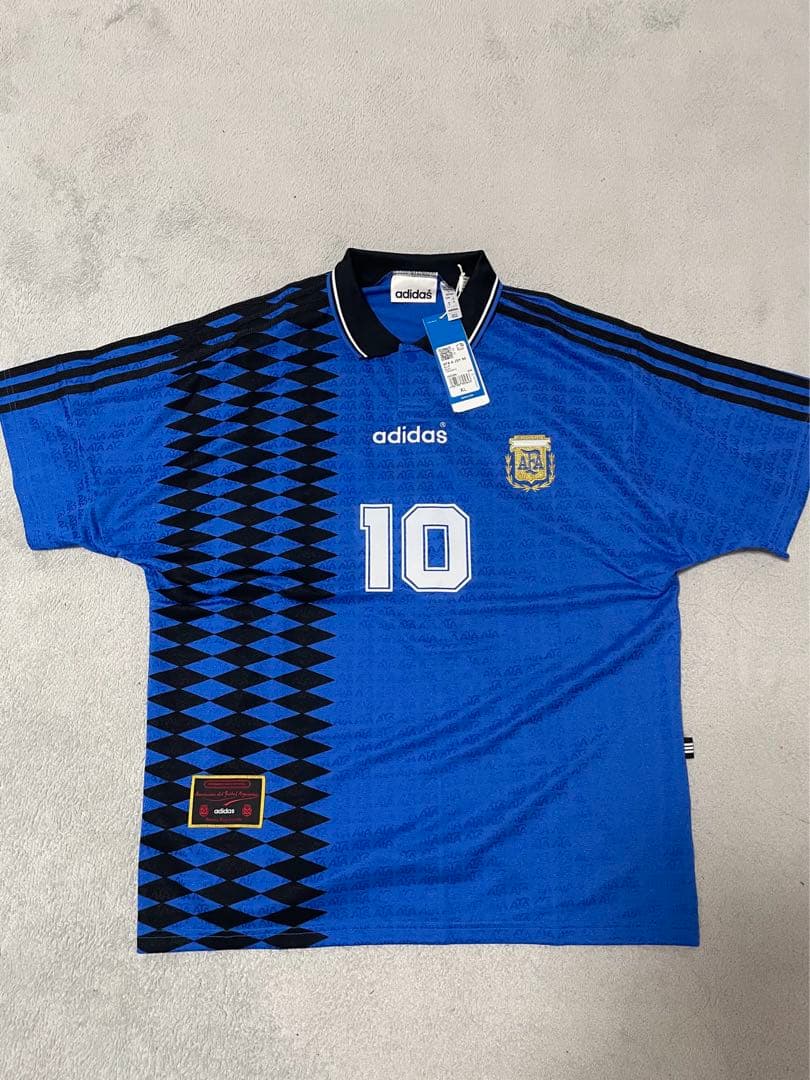 限定品 新品 アルゼンチン代表 94 アウェイ ユニフォーム 復刻版メッシ2XL