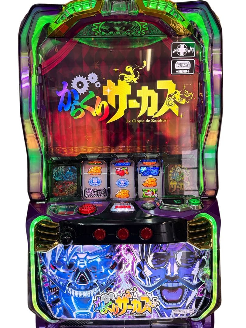【送料込】からくりサーカス フェイスレスパネルパチスロ 実機 引取可