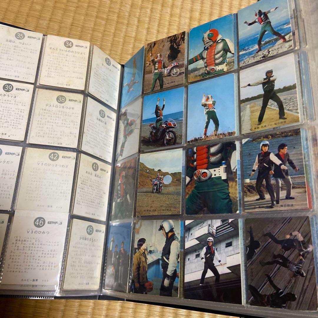 70年代当時物カルビー仮面ライダーＶ３カードたくさん