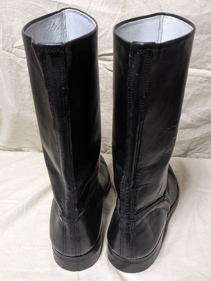 本革半長靴　ブーツ　日本海軍　第三種軍装タイプ　白バイ　コスプレ　本皮　27