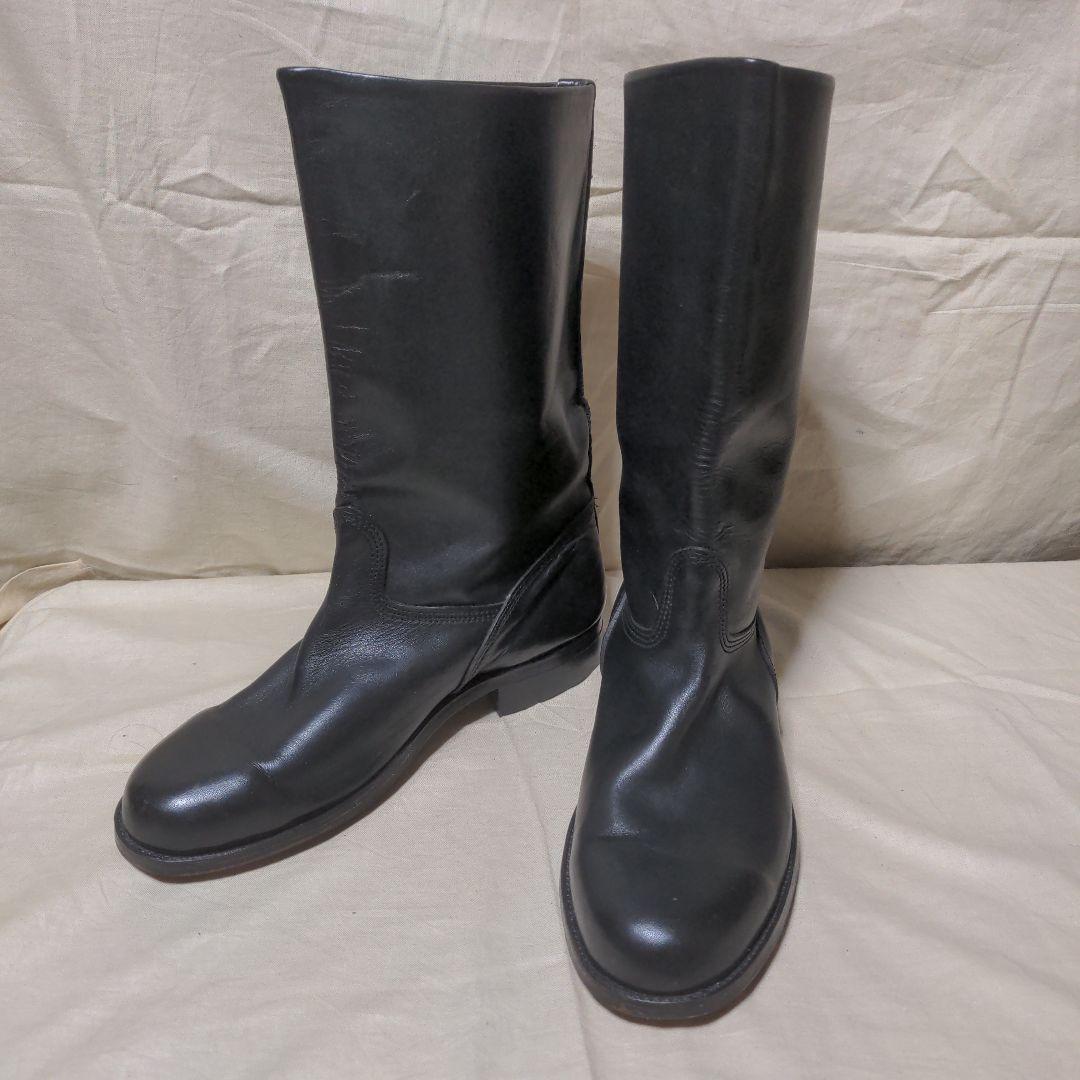 本革半長靴　ブーツ　日本海軍　第三種軍装タイプ　白バイ　コスプレ　本皮　27