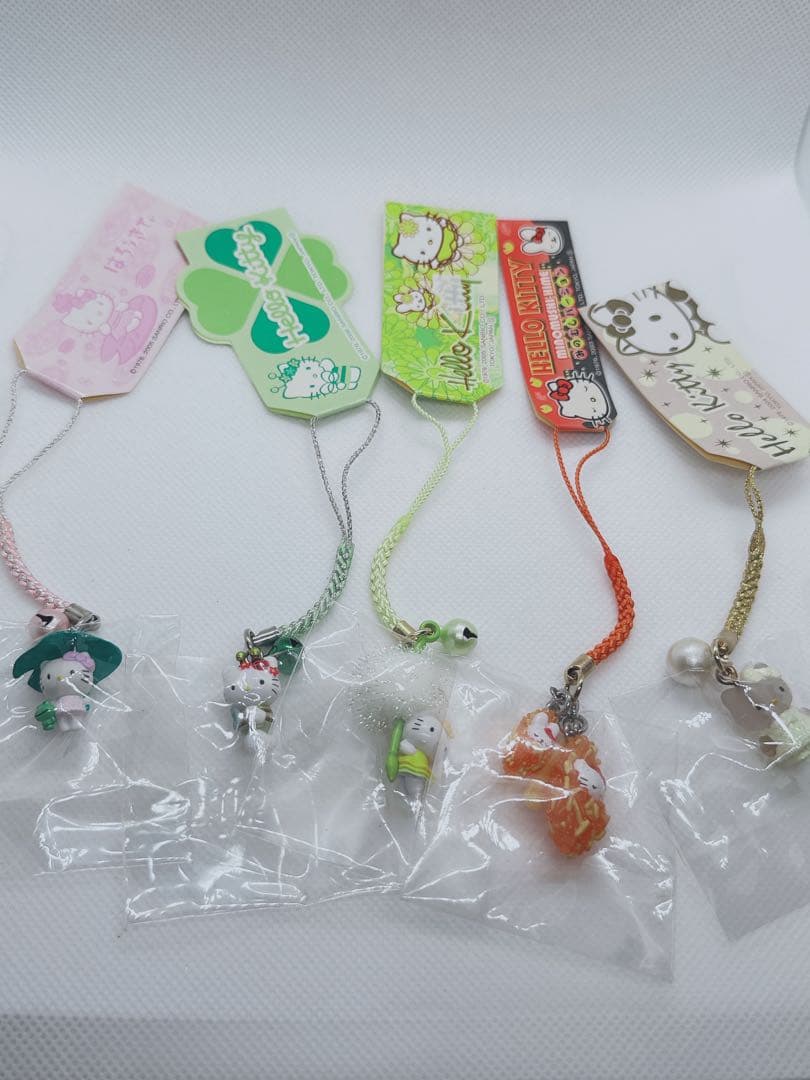 ハローキティ ご当地キティ　植物激レアストラップ 5個セット