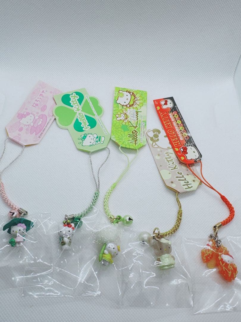 ハローキティ ご当地キティ　植物激レアストラップ 5個セット