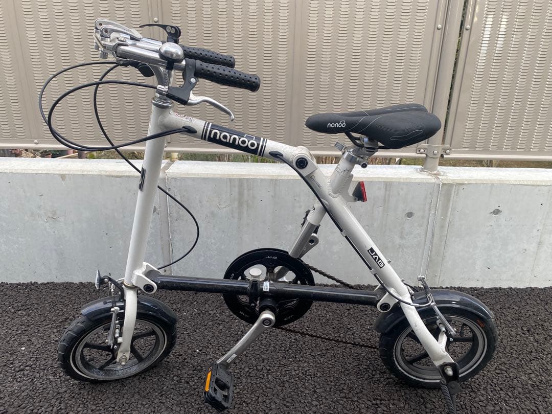 nanoo ナノー　折りたたみ自転車 ホワイト ブラック　2台