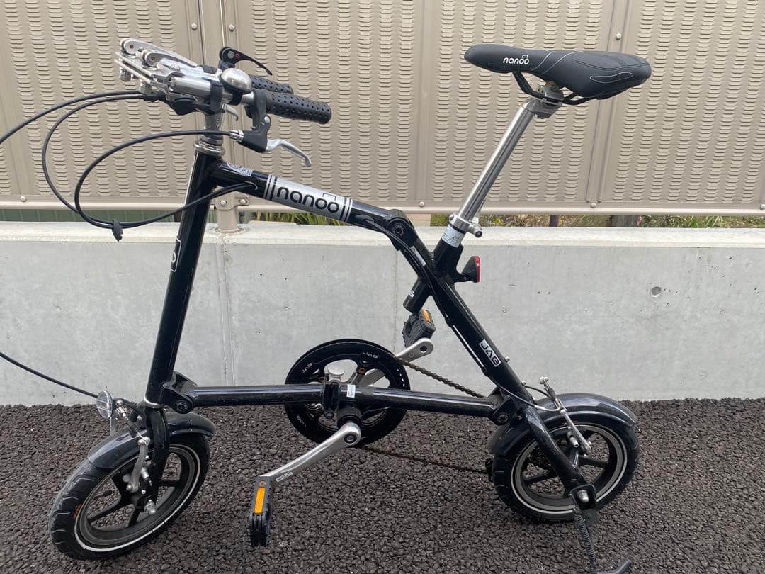 nanoo ナノー　折りたたみ自転車 ホワイト ブラック　2台