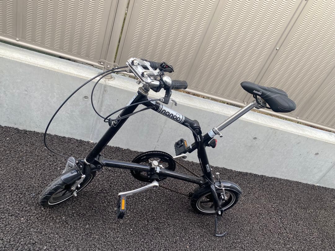 nanoo ナノー　折りたたみ自転車 ホワイト ブラック　2台