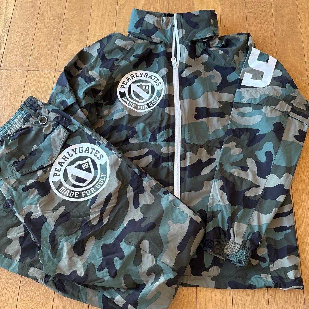 パーリーゲイツレインウェア　カモフラ　4