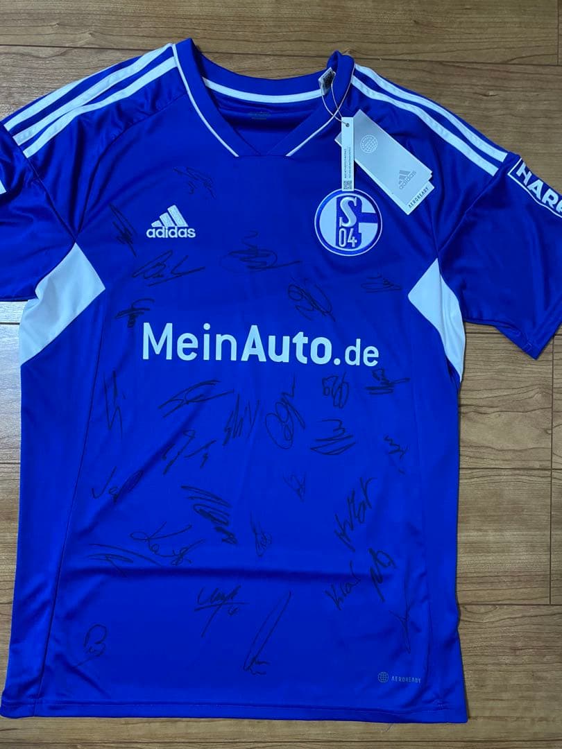 シャルケ　直筆サイン入りユニフォーム