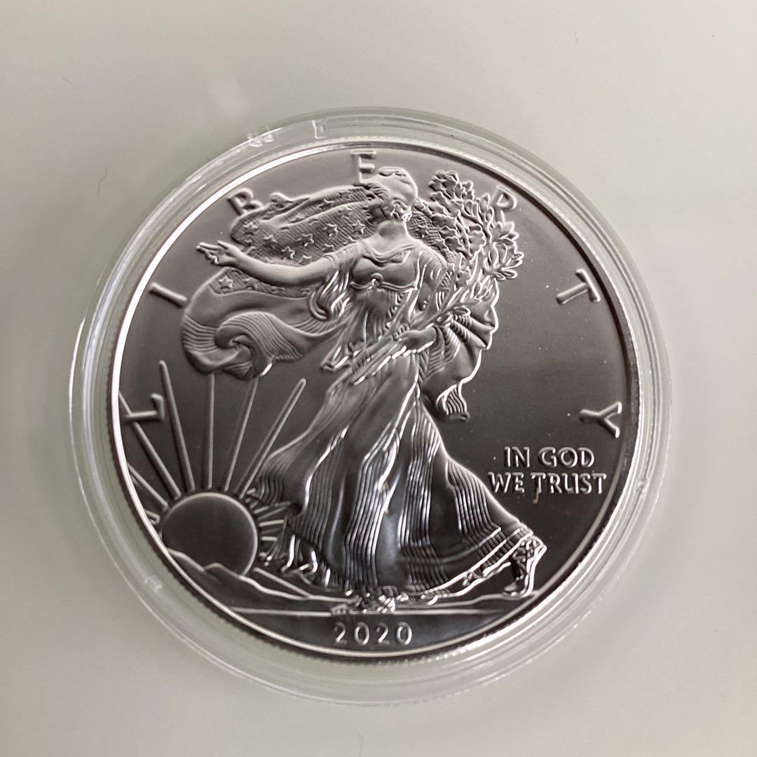 2020年　アメリカ　イーグル銀貨　1オンス　純銀　現物資産