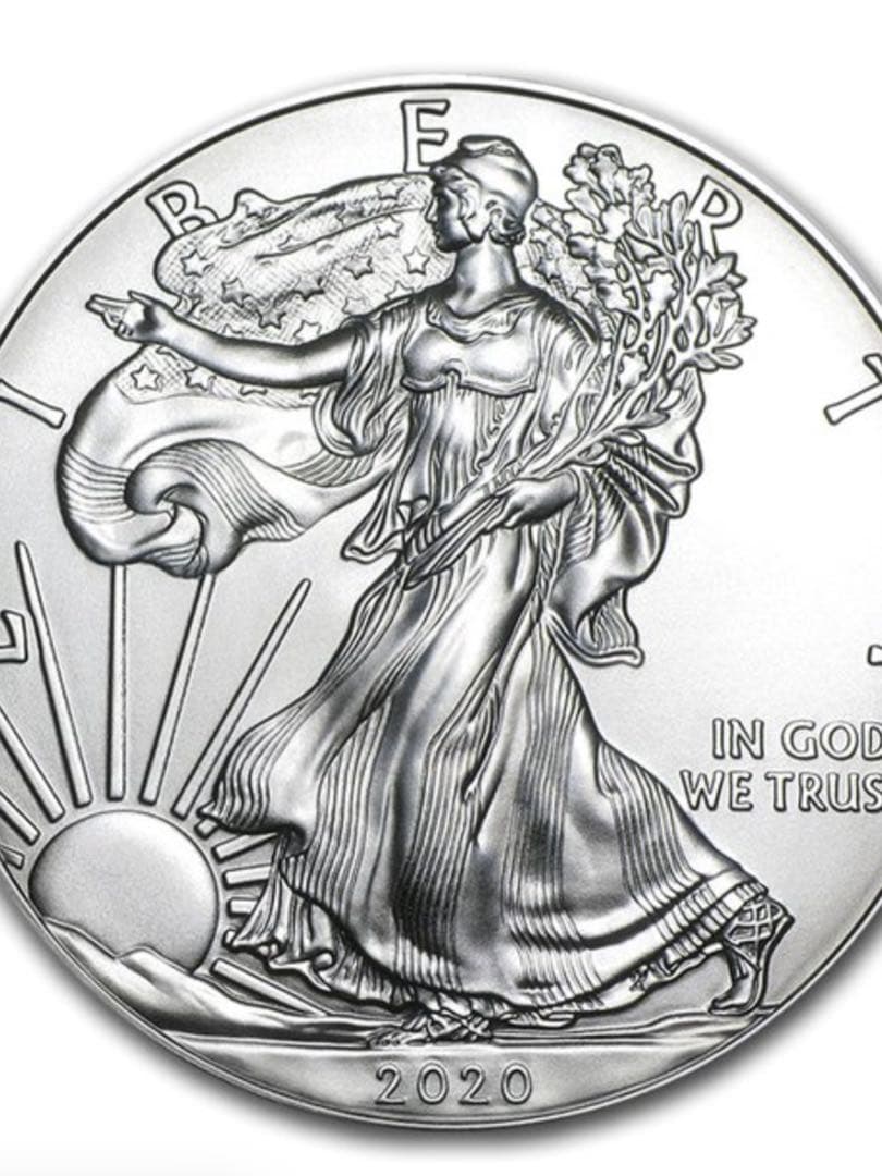 2020年　アメリカ　イーグル銀貨　1オンス　純銀　現物資産