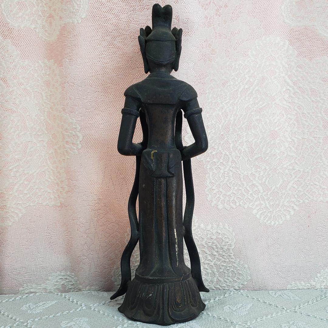 【白鳳仏】◆金銅観音菩薩立像 仏像◆検）新羅仏 天平仏 飛鳥仏 空海 親鸞 法然