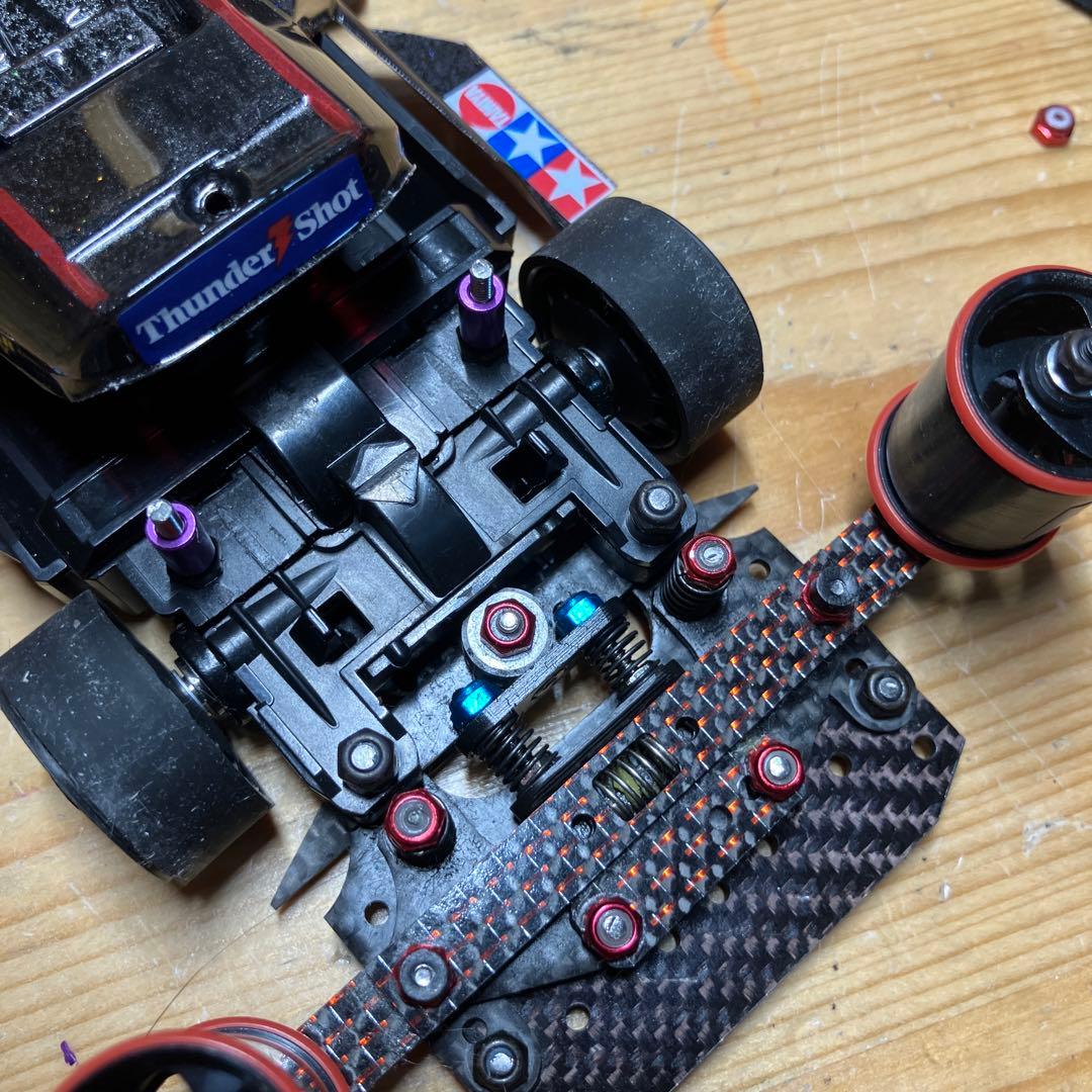 ミニ四駆完成品 MSフレキThunder shotフルカーボン