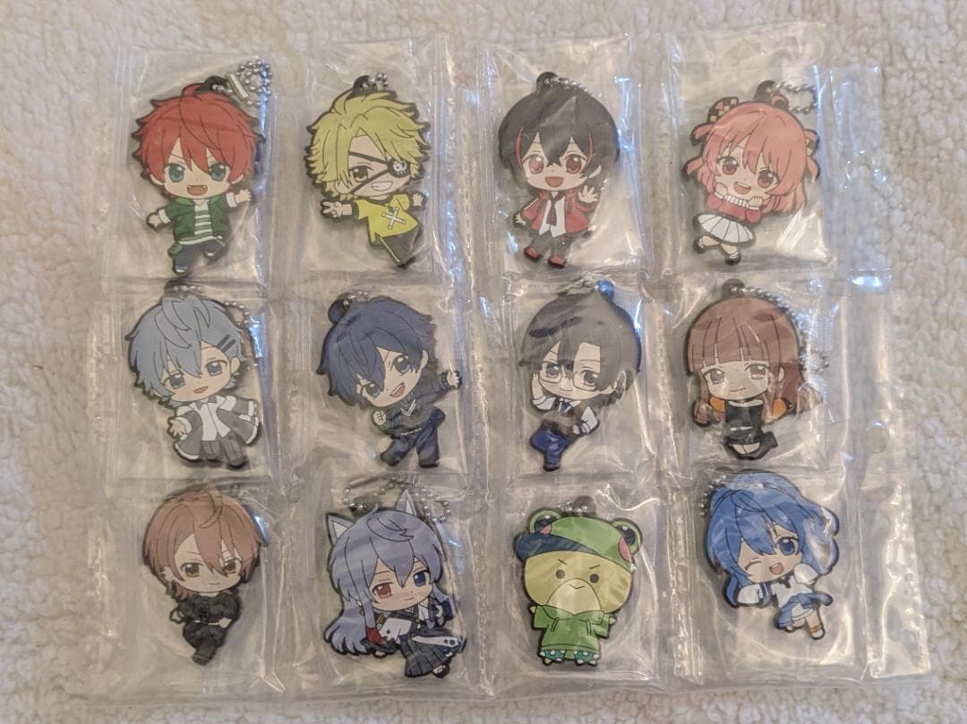 【全12種コンプリートセット】　カラフルピーチ　カプセルラバーマスコット