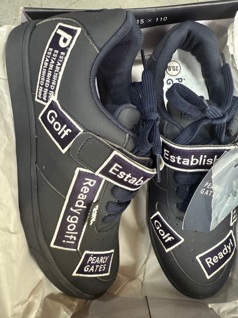 半額‼︎PEARLY GATES ゴルフシューズ ネイビー